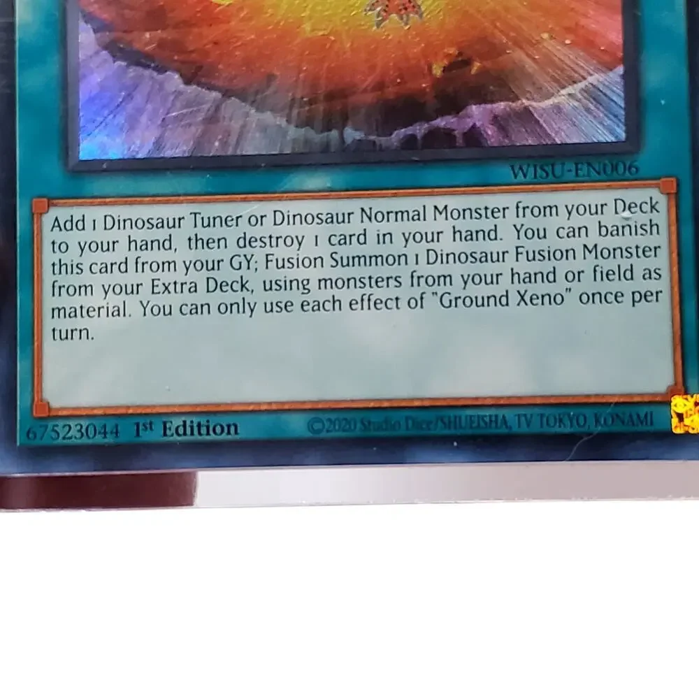 Ground Xeno Error Holo Bleed WISU-EN006 Ultra Rare Near Mint 1st Yu-Gi-Oh! Card
